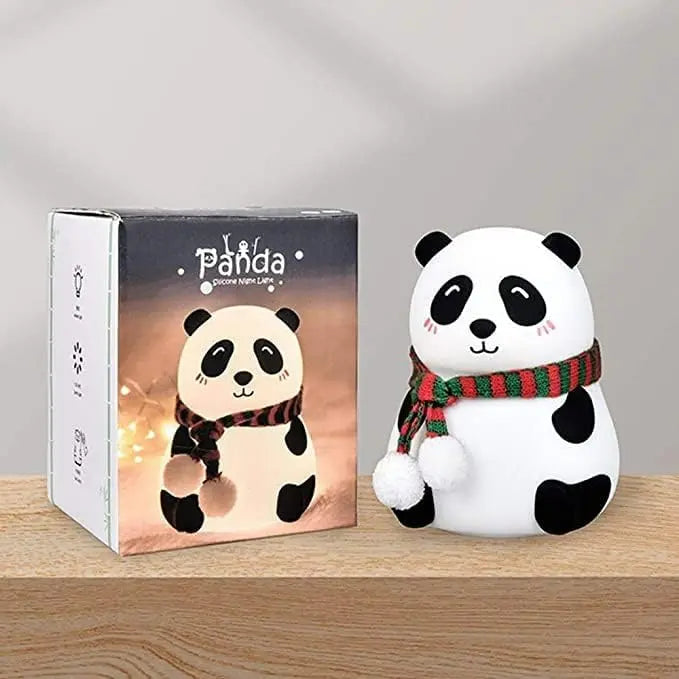 Alackar Rechargeable Panda Night Lamp with 7-Color LED & Touch Control